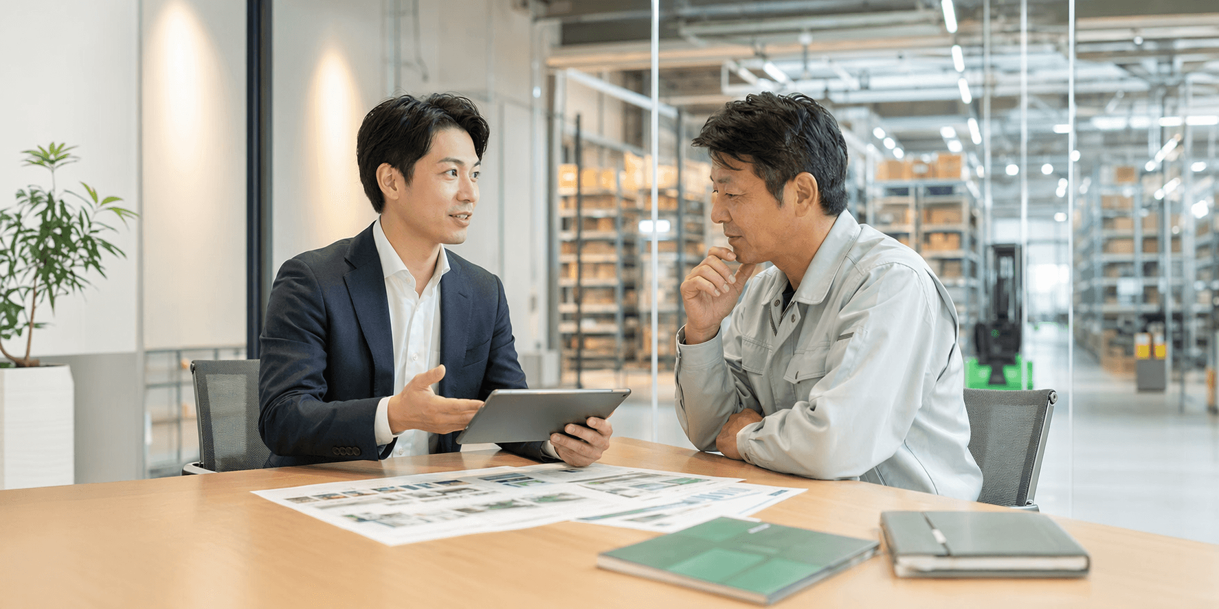 導入相談を行う打ち合わせの様子